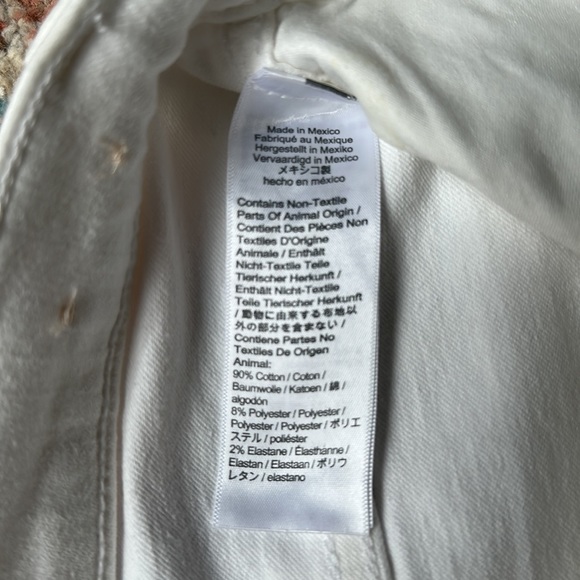 White Madewell jeans 10” high rise skinny size 26 - Picture 4 of 5